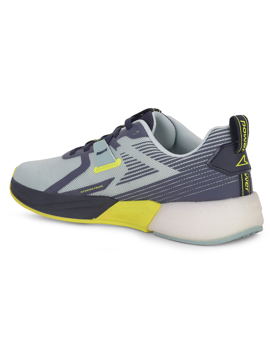 Power Women Blue Lace-up Oxford Sports Shoes - Blue - View 3