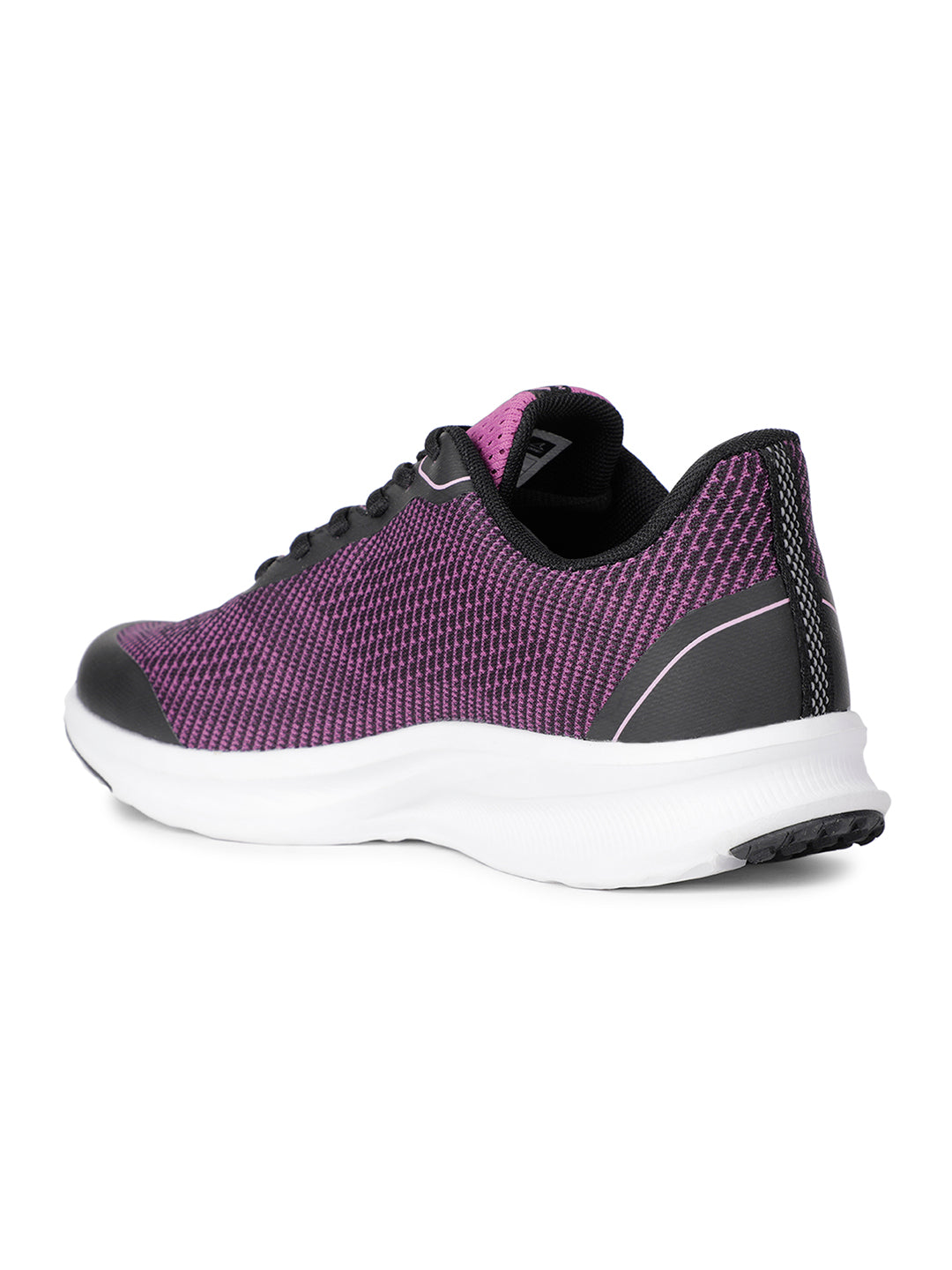 Power Women Purple Lace-up Oxford Sports Shoes - Purple - View 3