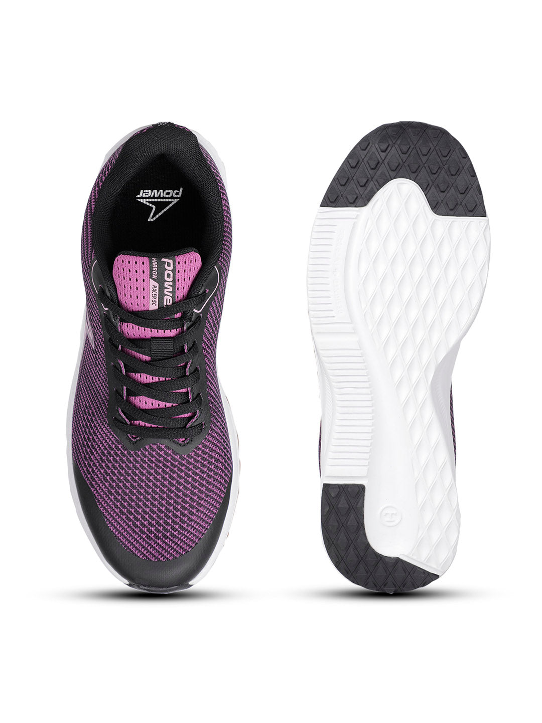Power Women Purple Lace-up Oxford Sports Shoes - Purple - View 4