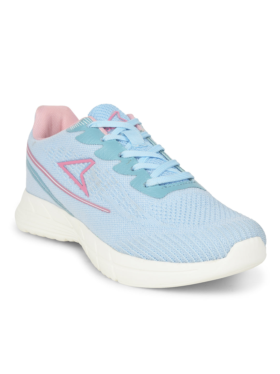Power Women Blue Lace-up Oxford Sports Shoes - Blue - View 1