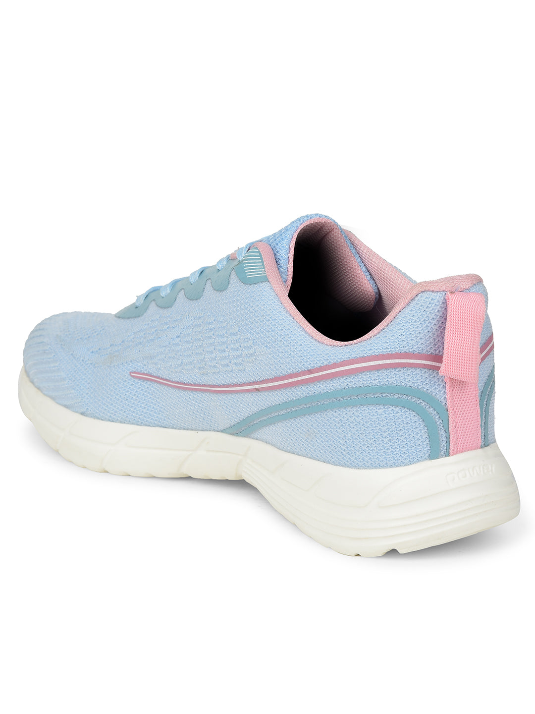 Power Women Blue Lace-up Oxford Sports Shoes - Blue - View 3