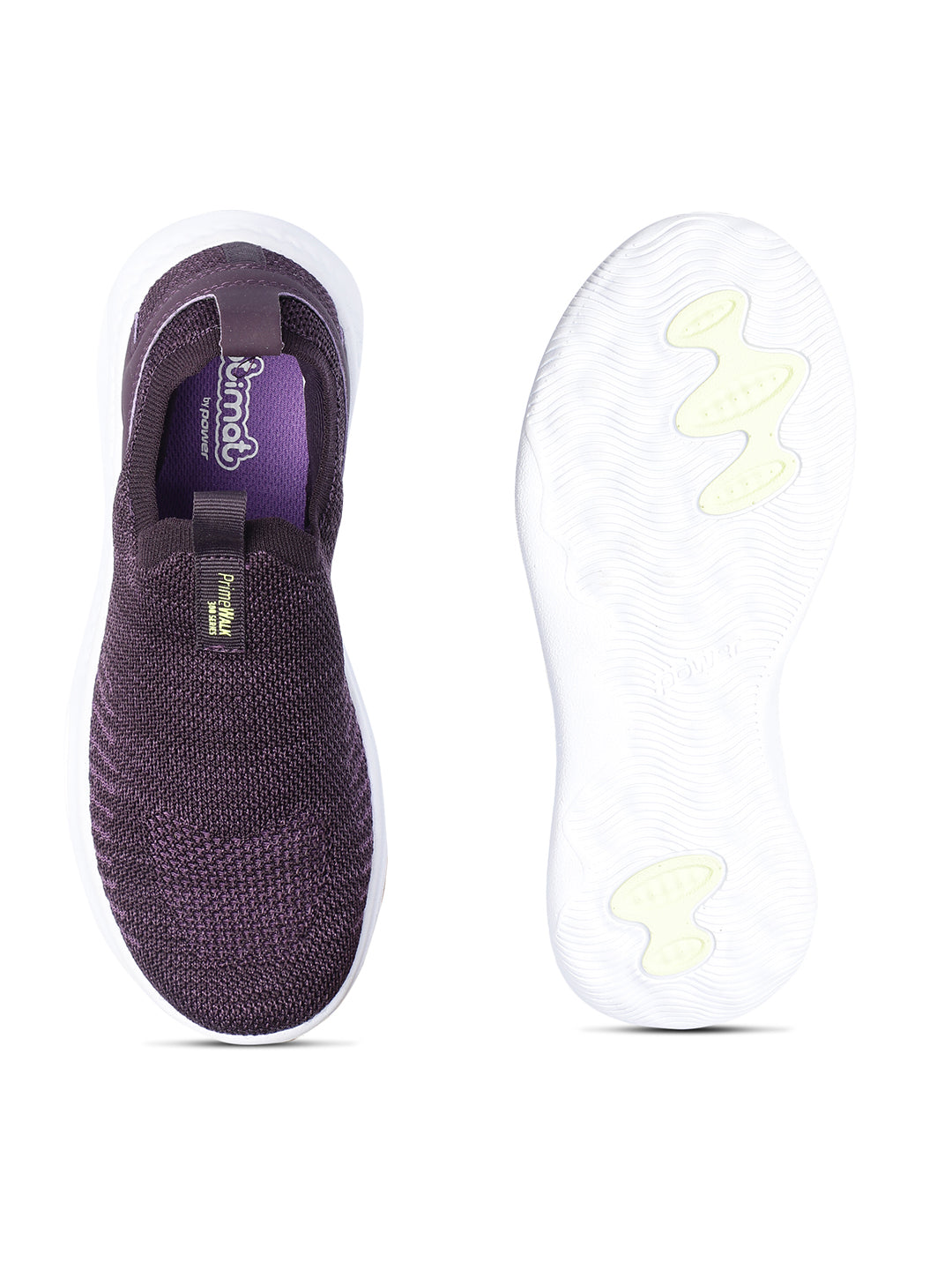 Power Women Purple Slip-on Oxford Sports Shoes - Purple - View 4