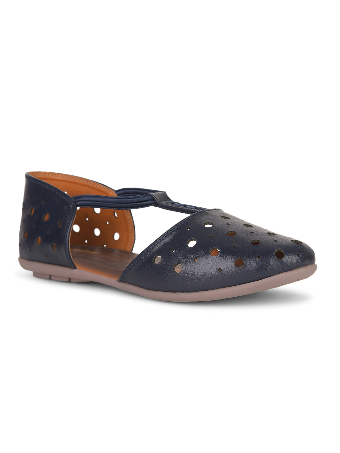 Bata Women Navy Blue Pointed-Toe Flat Sandal - Navy Blue - View 1