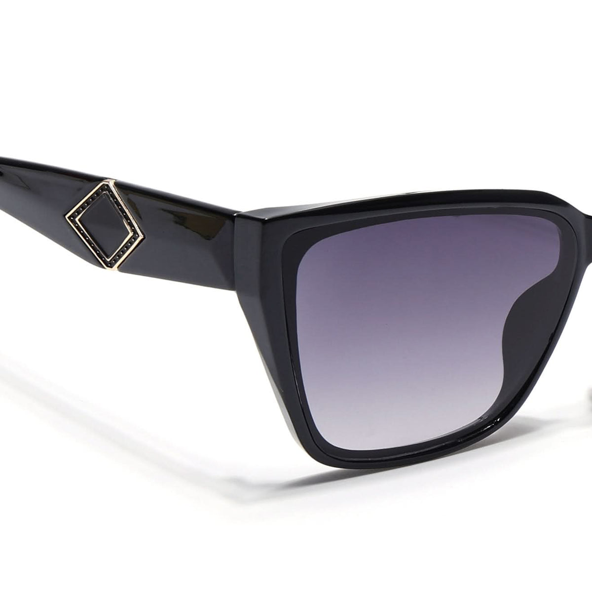 Eyejack Shine Black Cateye Sunglasses for Men and Women - Style 1196 - view 3