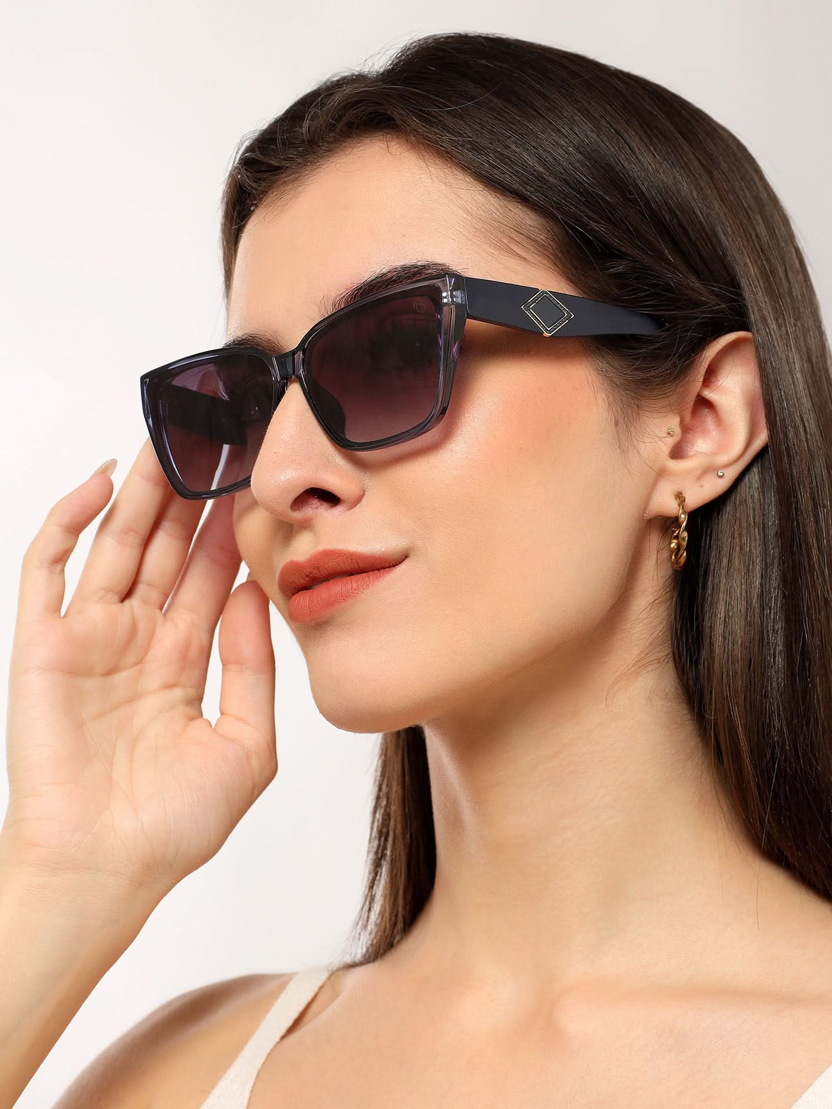Eyejack Blue Cateye Sunglasses for Men and Women - Style 1198 - view 1