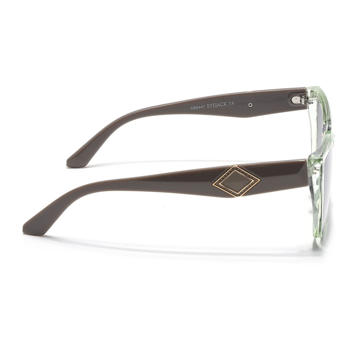 Eyejack Green Cateye Sunglasses for Men and Women - Style 1199 - view 7