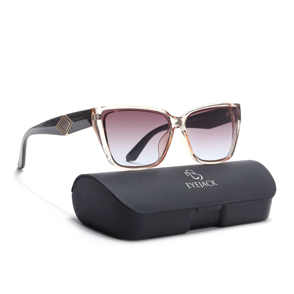 Eyejack Brown Cateye Sunglasses for Men and Women - Style 1201 - view 8