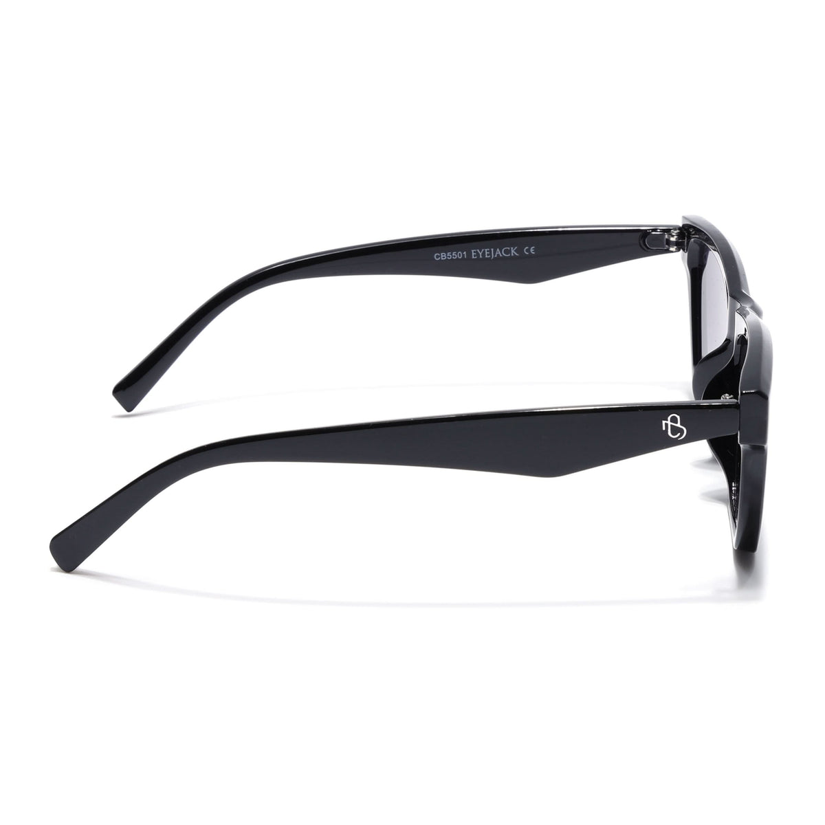 Eyejack Shine Black Cateye Sunglasses for Men and Women - Style 1286 - view 7