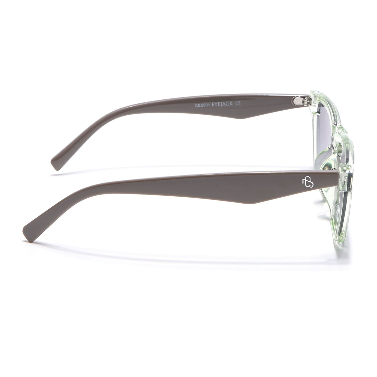Eyejack Green Cateye Sunglasses for Men and Women - Style 1289 - view 6
