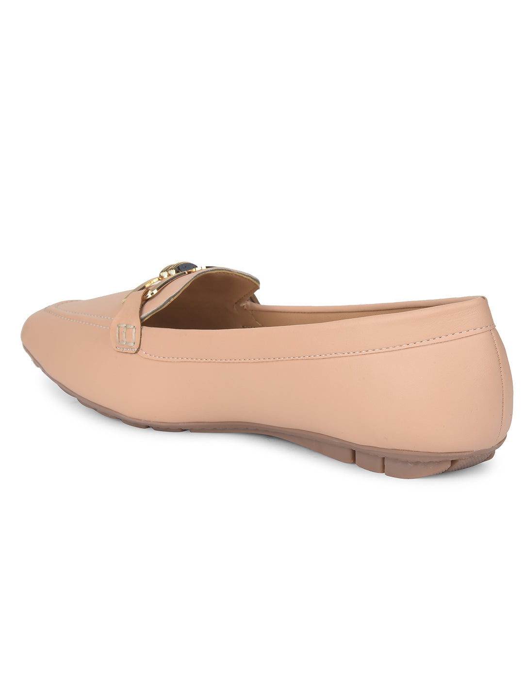 Bata Women Nude Casual Slip-on Loafers - Nude - View 3