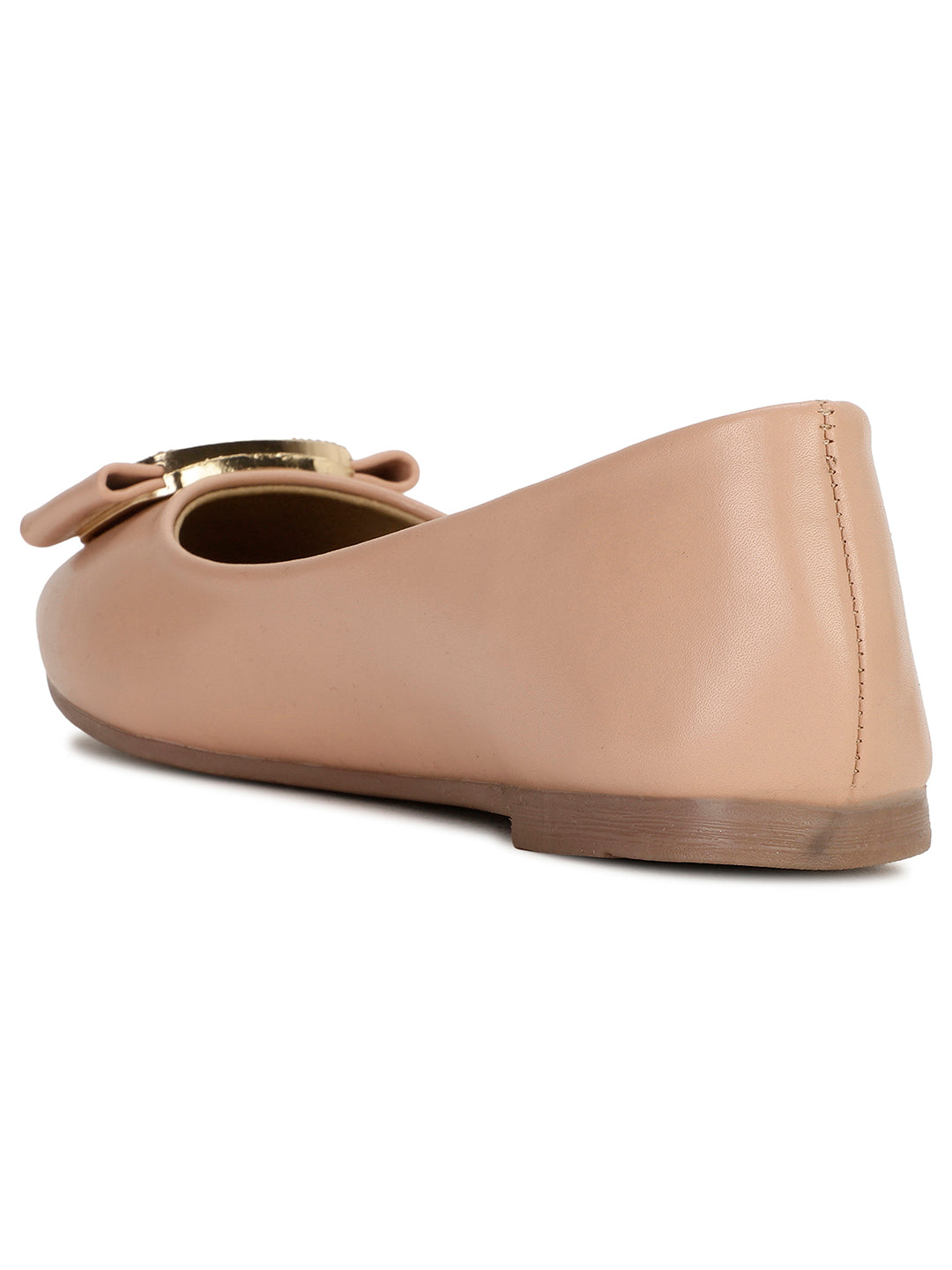 Bata Women Nude Casual Ballet Flat - Nude - View 3