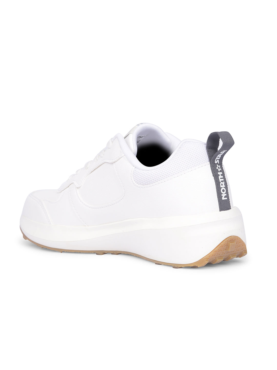 North Star Women White Casual Lace-up Sneakers - White - View 3