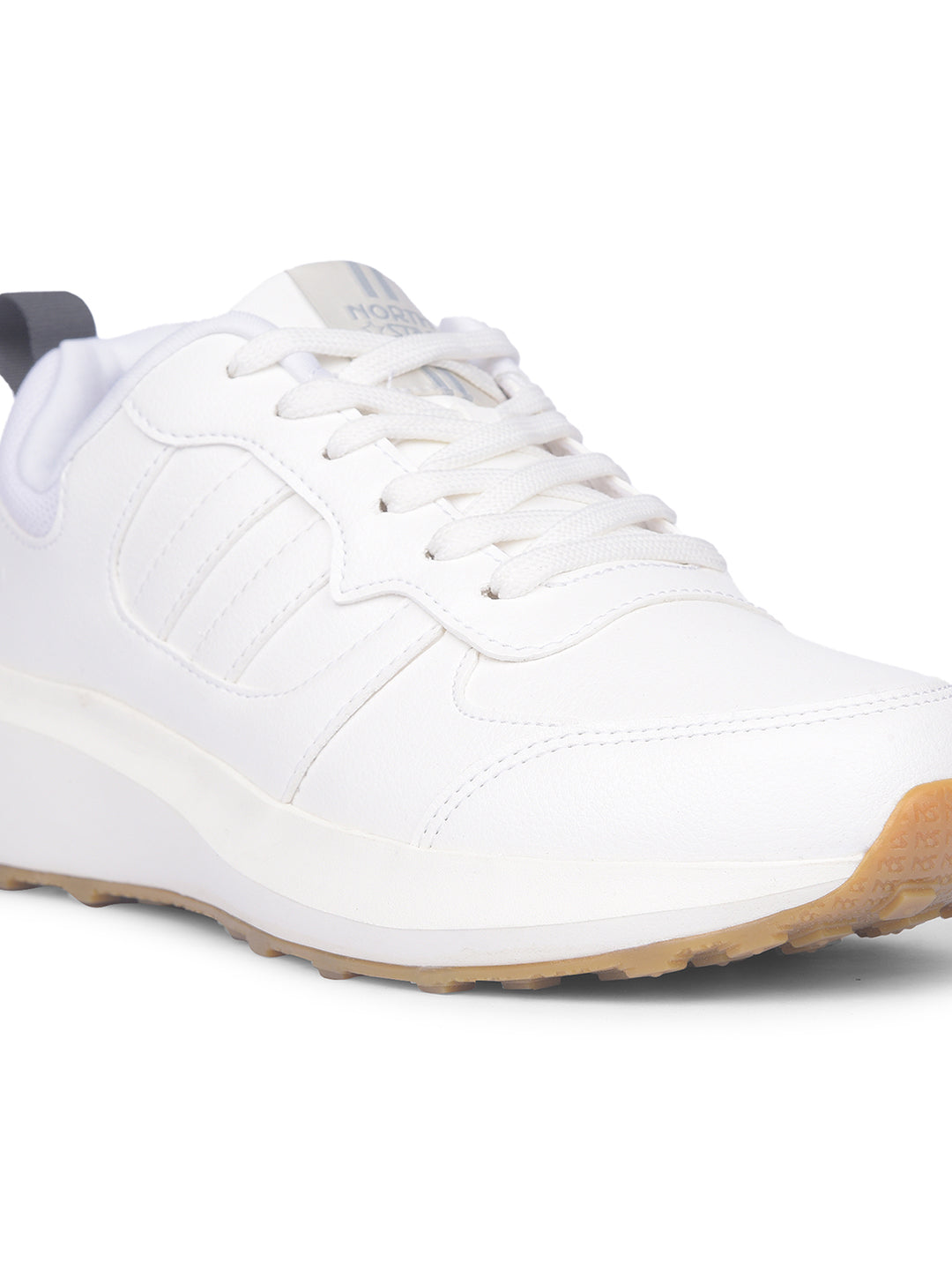 North Star Women White Casual Lace-up Sneakers - White - View 5