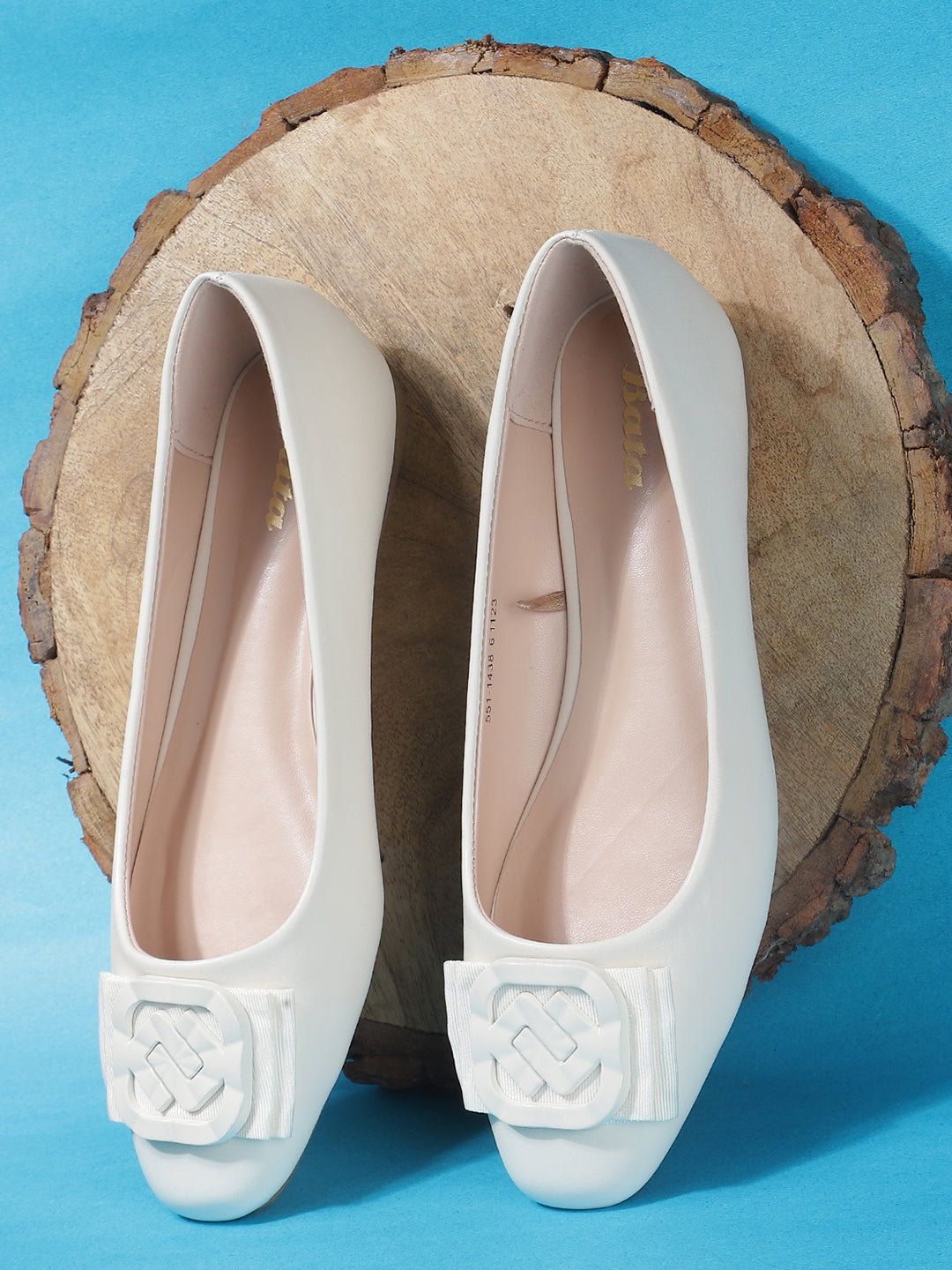 Bata Women Off White Casual Ballet Flat - Off White - View 6