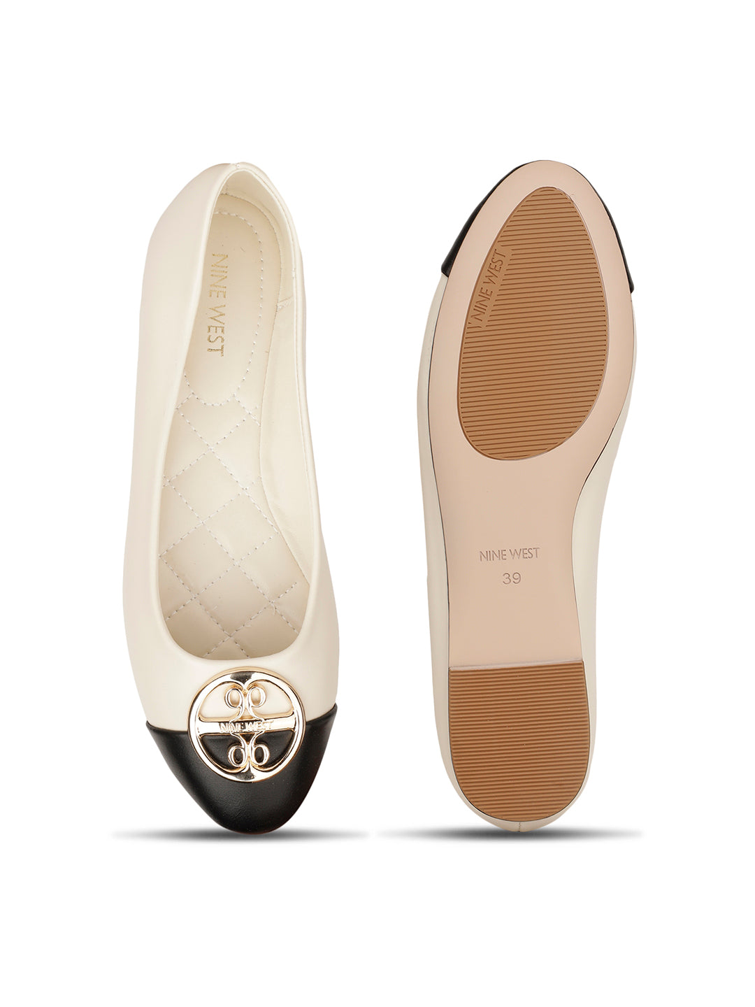 Nine West Women Casual Ballet Flat - Off White - View 4