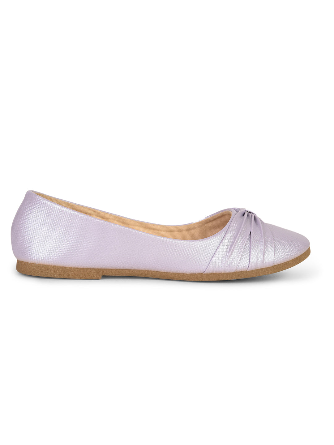 Bata Women Silver Casual Ballet Flat - Silver - View 2