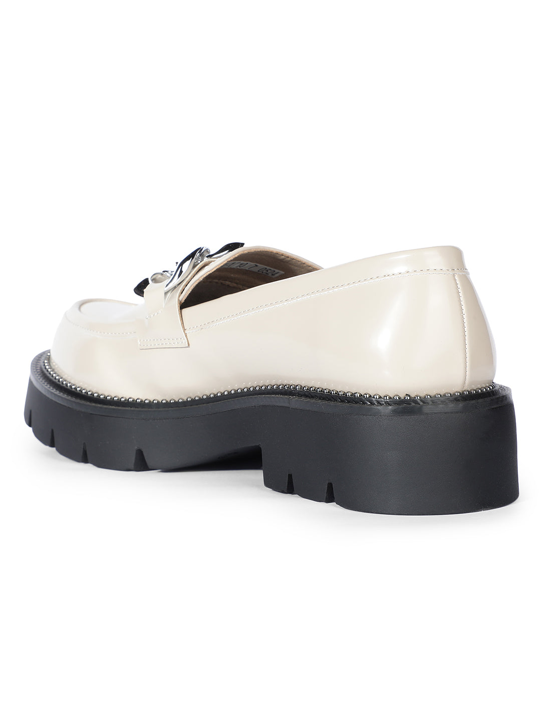 Bata Women Off White Casual Slip-on Moccassins - Off White - View 3