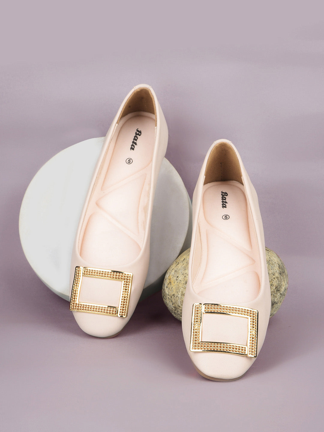 Bata Women Off White Casual Ballet Flat - Off White - View 6