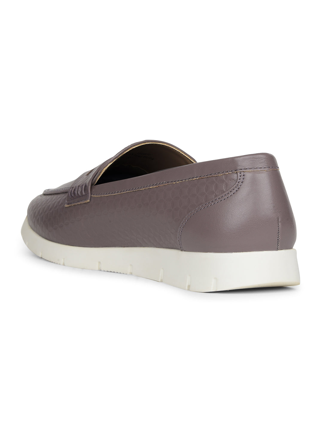 Bata Women Grey Casual Slip-on Loafers - Grey - View 3