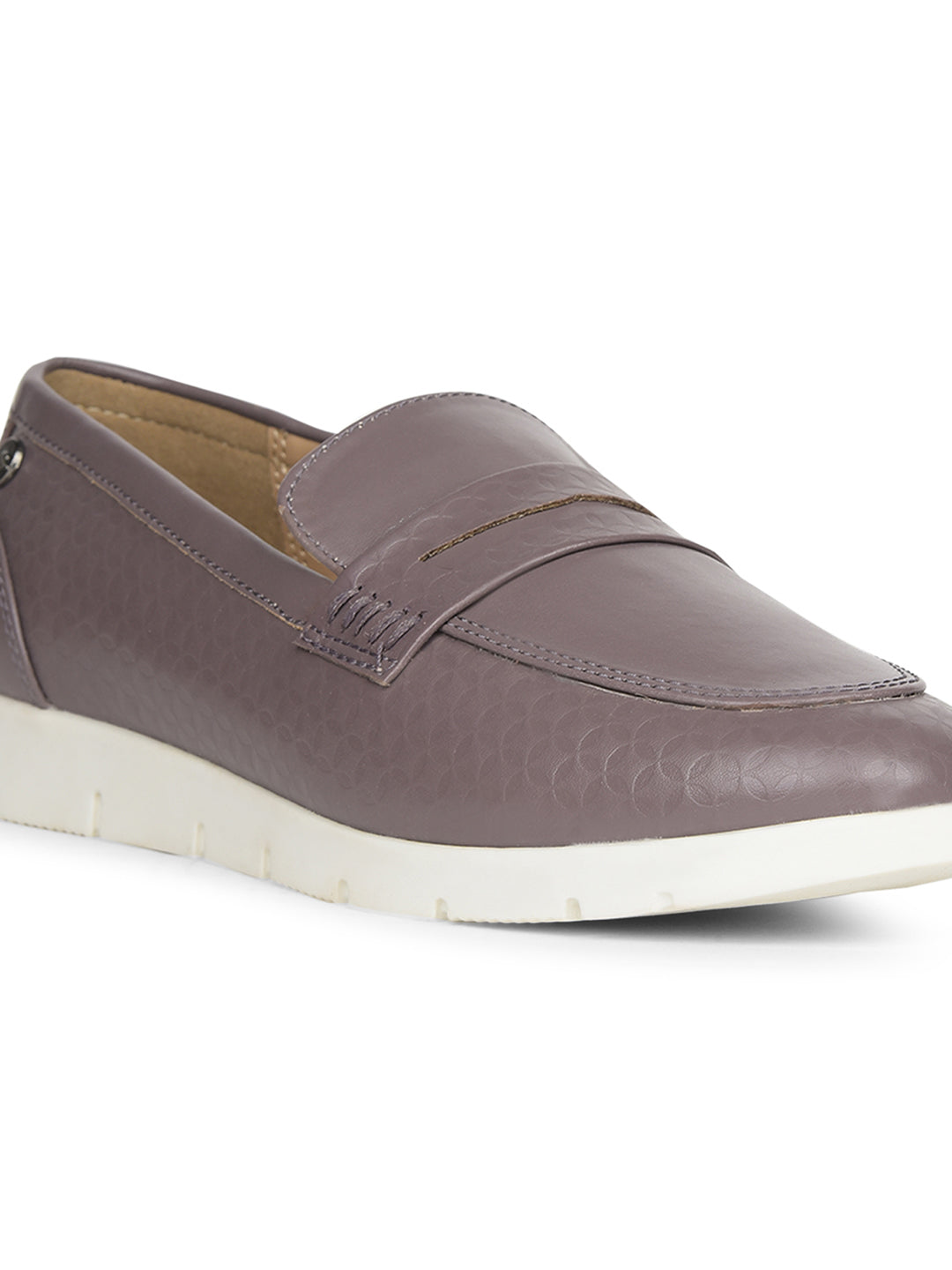 Bata Women Grey Casual Slip-on Loafers - Grey - View 5
