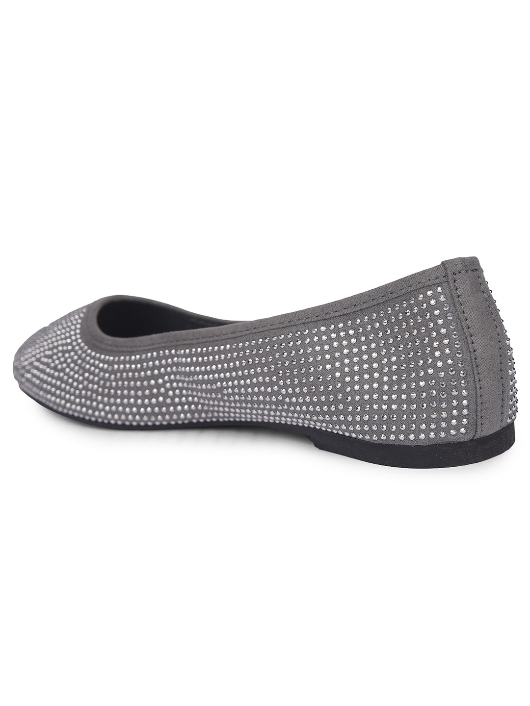 Bata Women Grey Casual Ballet Flat - Grey - View 3