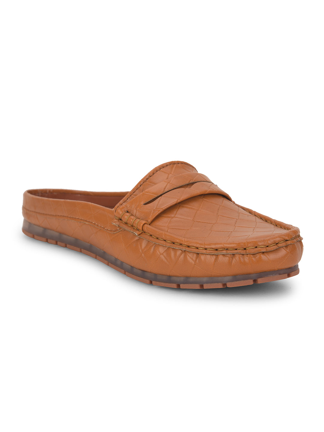 Bata Women Tan Casual Slip-on Loafers - Tan - View 1