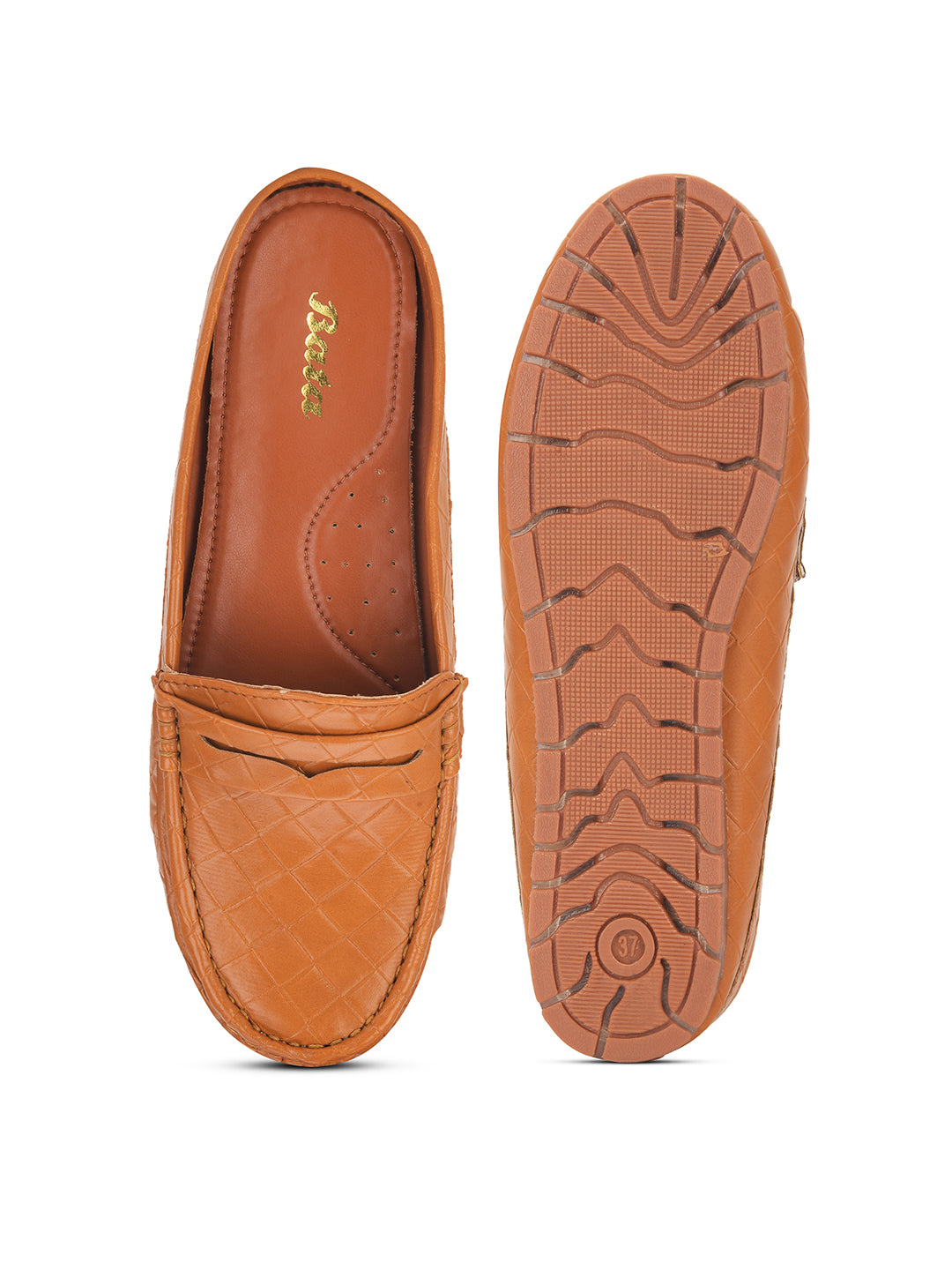 Bata Women Tan Casual Slip-on Loafers - Tan - View 4