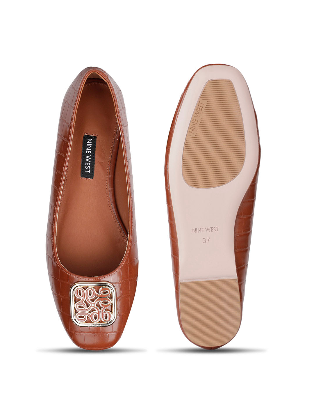 Nine West Women Casual Ballet Flat - Tan - View 4
