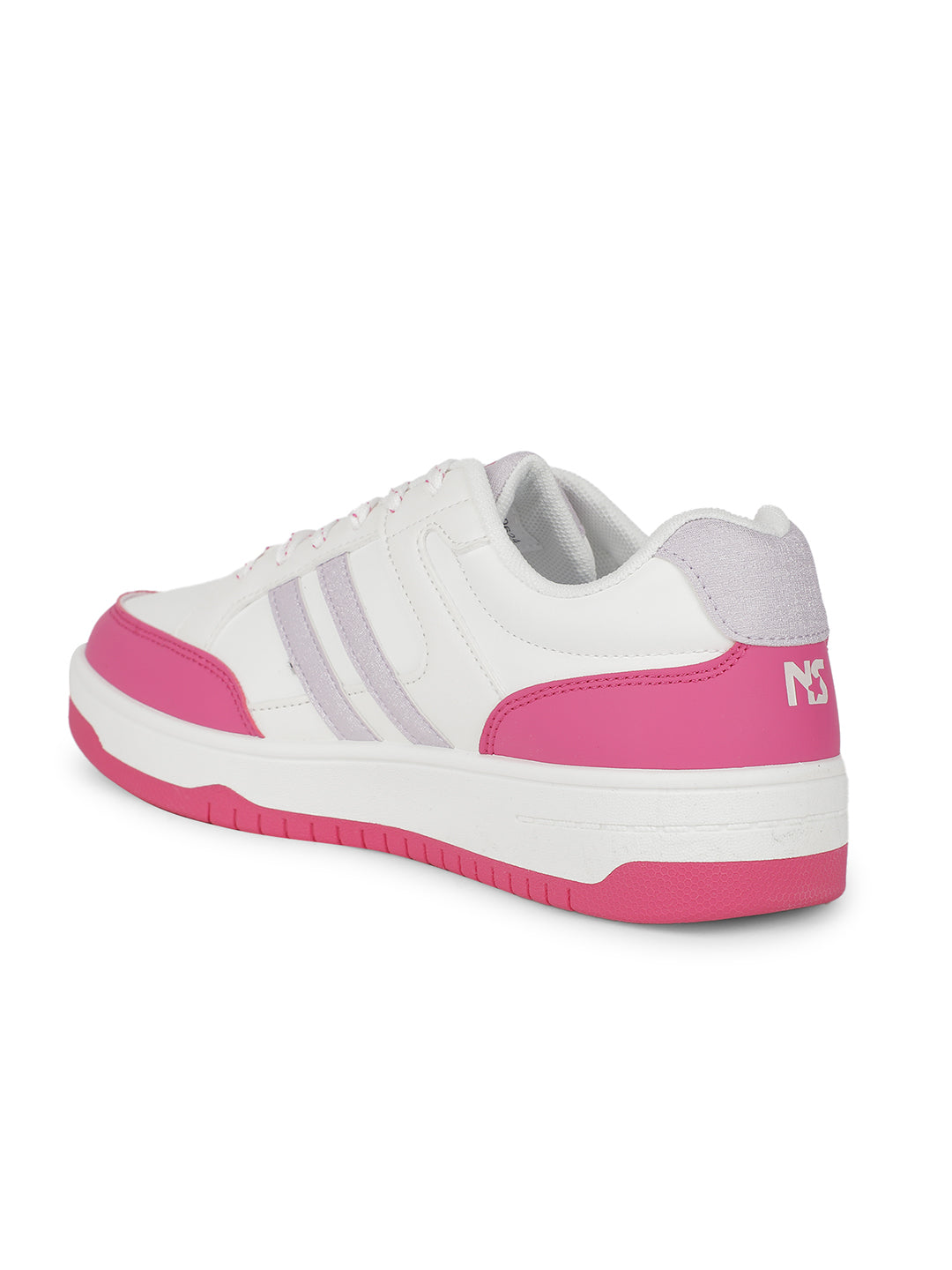 North Star Women Pink Casual Lace-up Sneakers - Pink - View 3