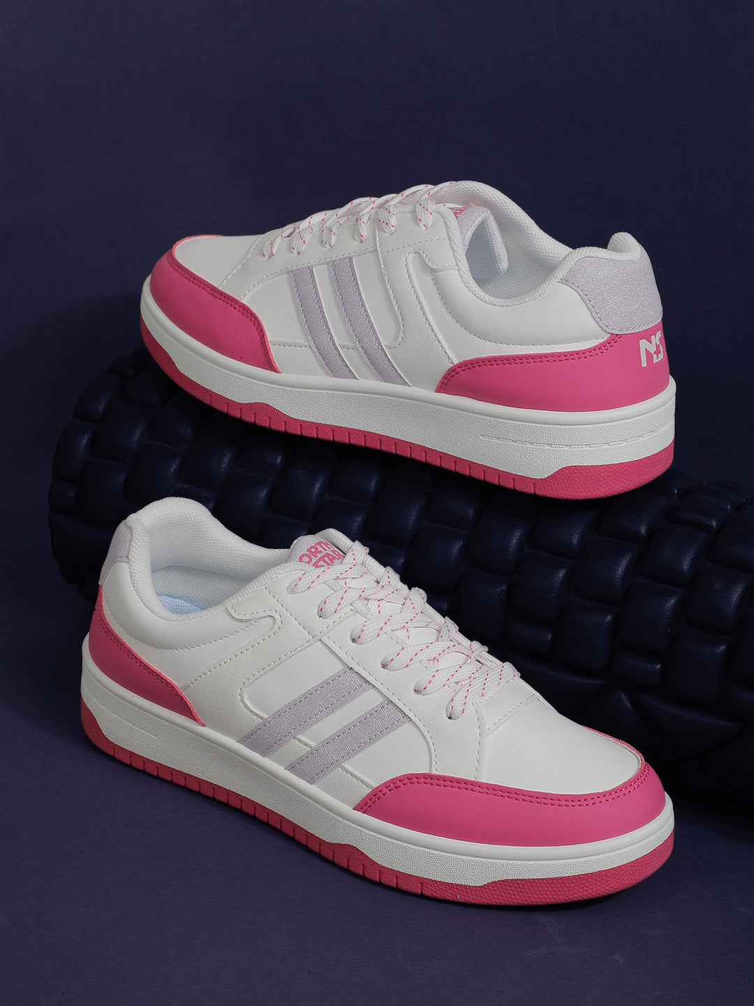 North Star Women Pink Casual Lace-up Sneakers - Pink - View 6