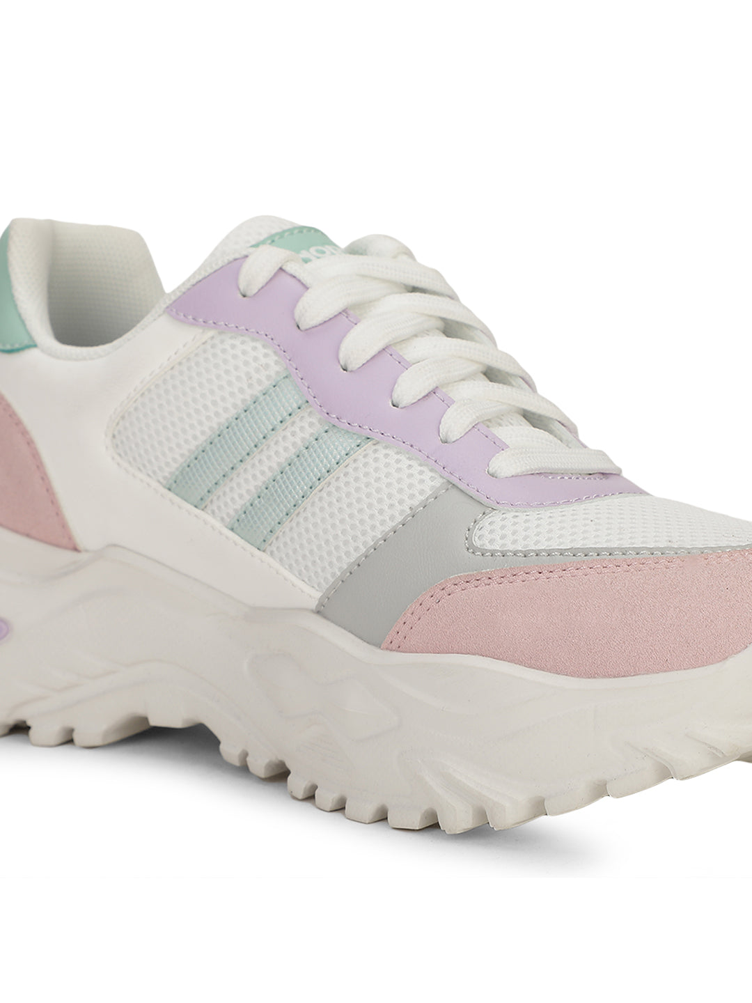 North Star Women Pink Casual Lace-up Sneakers - Pink - View 5