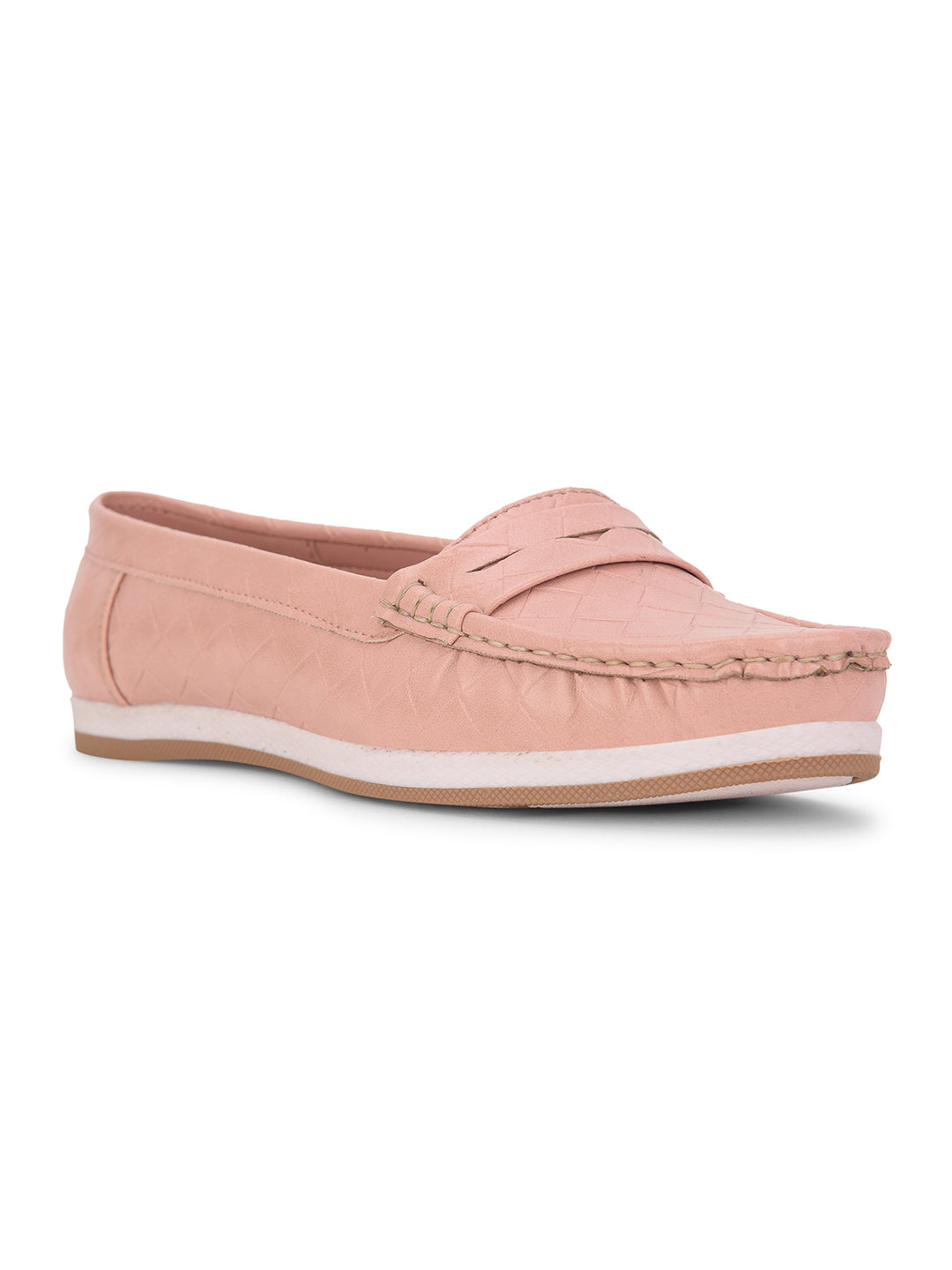 Bata Women Pink Casual Slip-on Moccassins - Pink - View 1