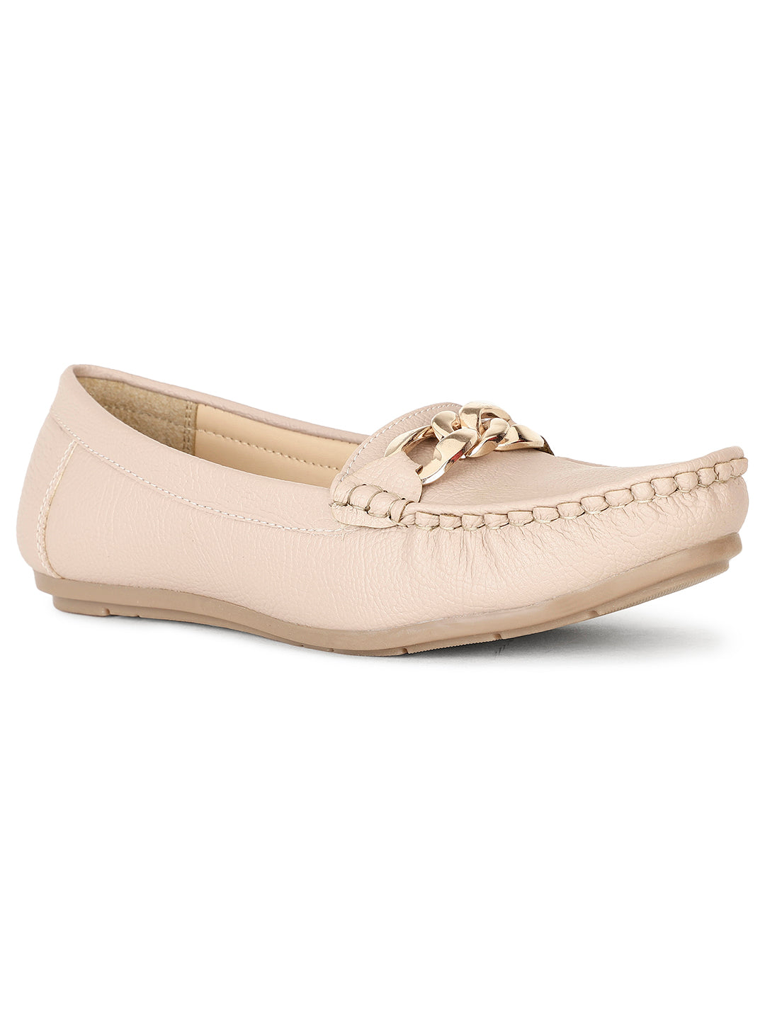 Bata Women Pink Casual Slip-on Moccassins - Pink - View 1