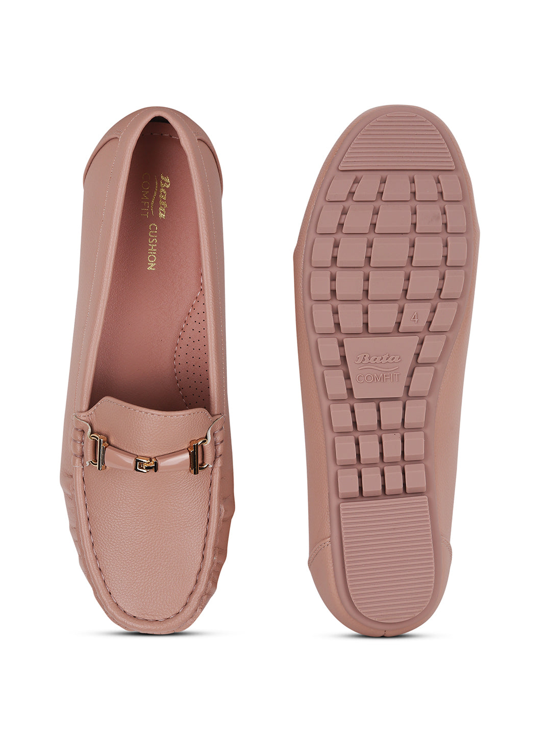 Bata Comfit Women Pink Casual Slip-on Loafers - Pink - View 4