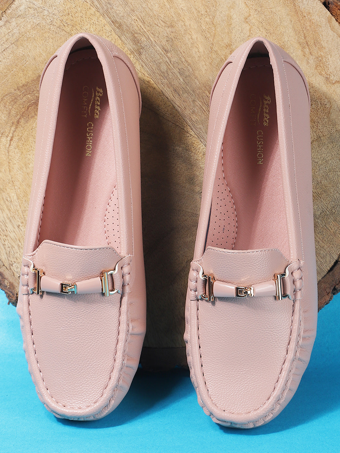 Bata Comfit Women Pink Casual Slip-on Loafers - Pink - View 6