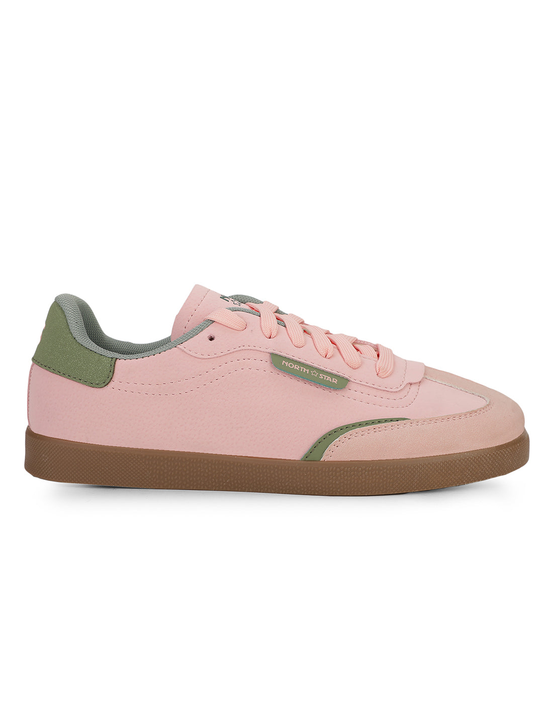 North Star Women Pink Casual Lace-up Sneakers - Pink - View 2