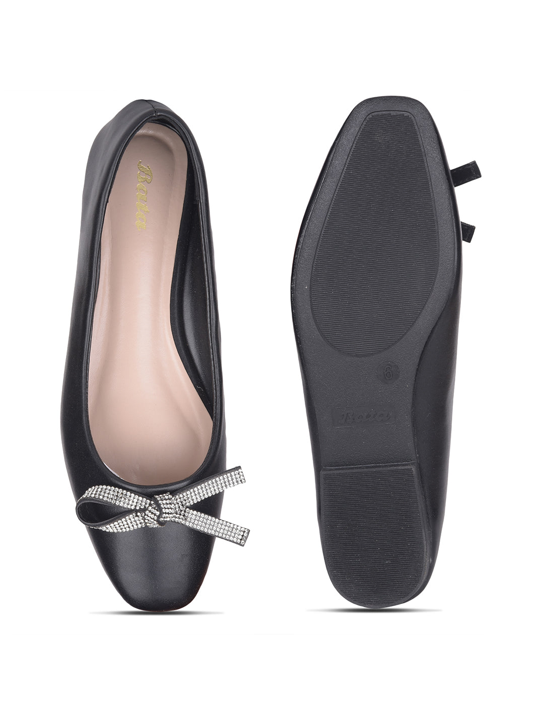 Bata Women Black Casual Ballet Flat - Black - View 4