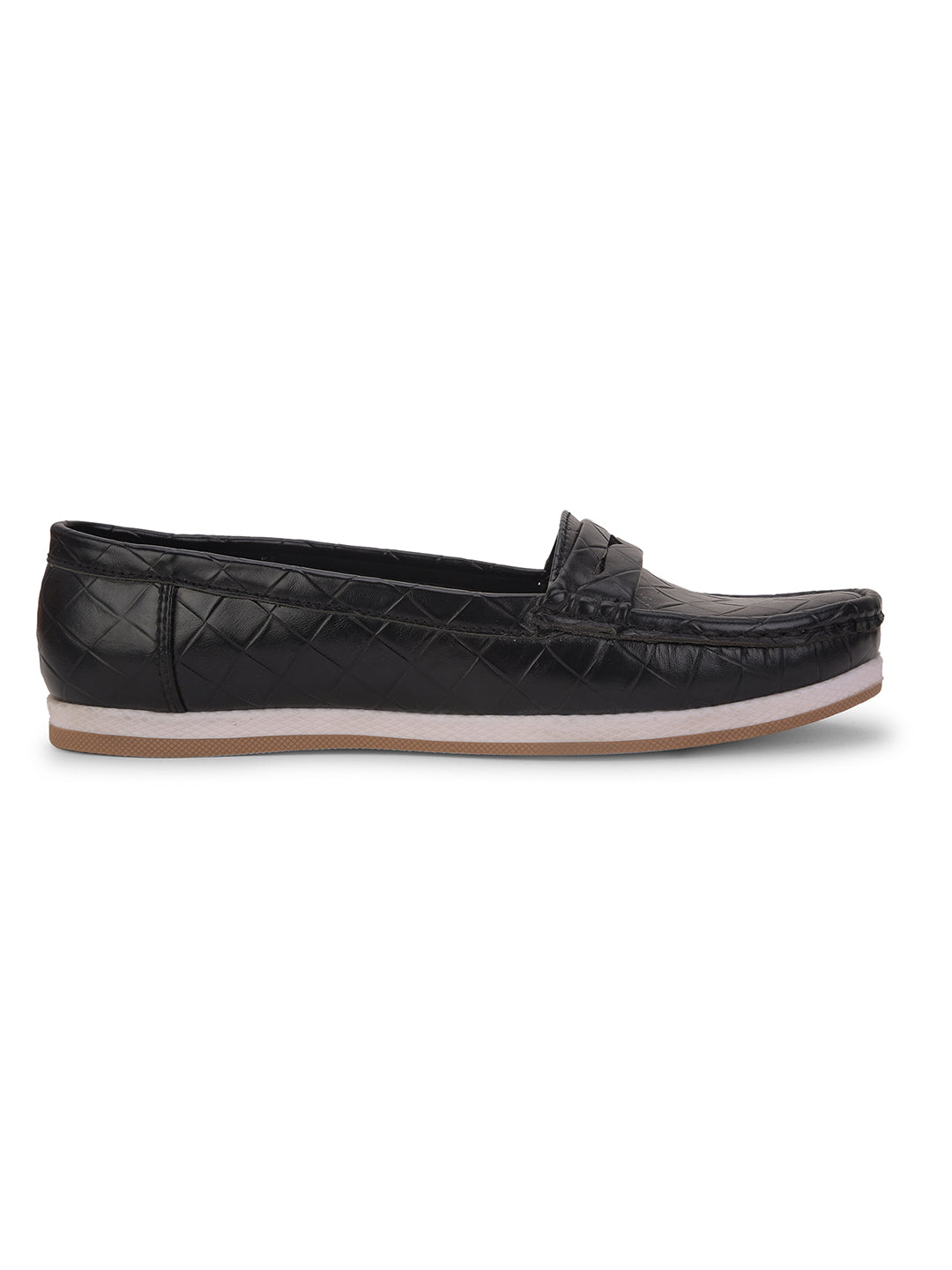 Bata Women's Black Casual Slip-on Loafers - Black