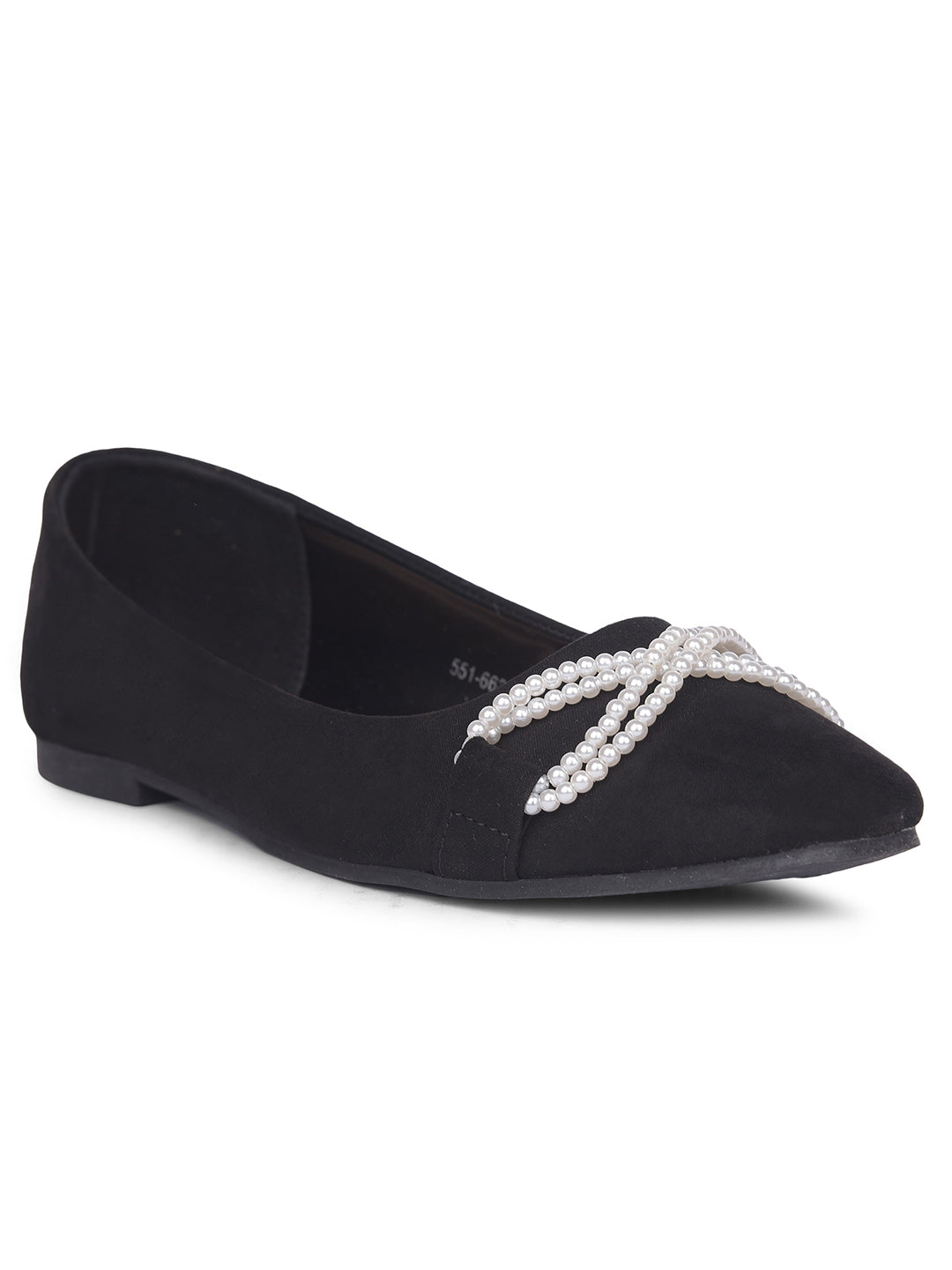 Bata Women Black Casual Ballet Flat - Black - View 1