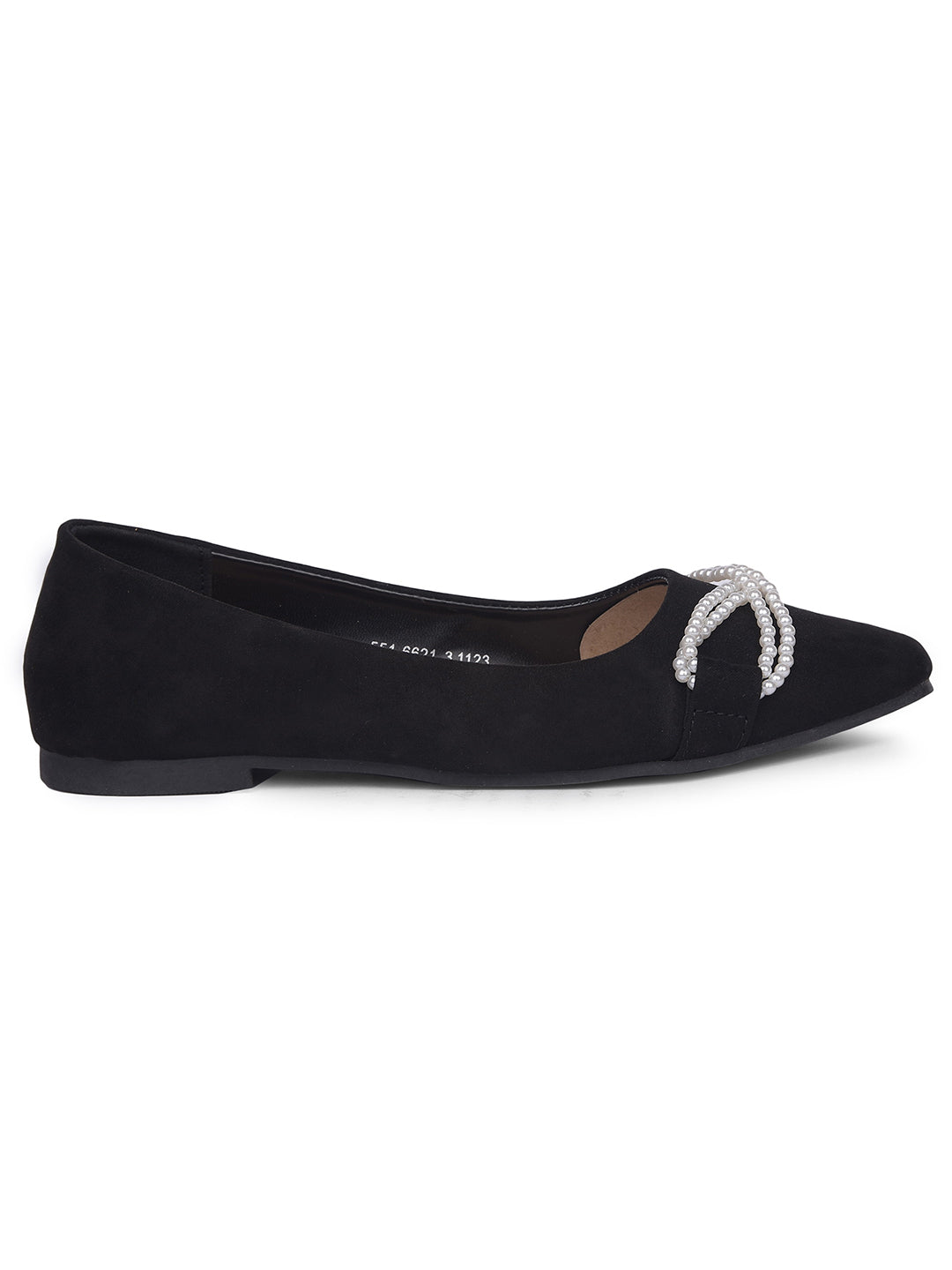 Bata Women Black Casual Ballet Flat - Black - View 2
