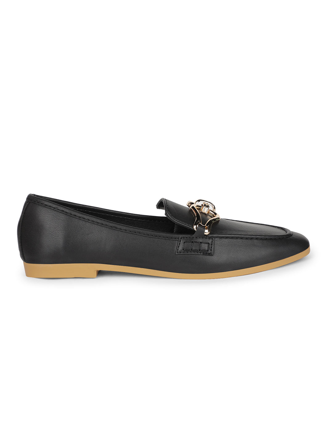 Bata Women Black Casual Slip-on Moccassins - Black - View 2