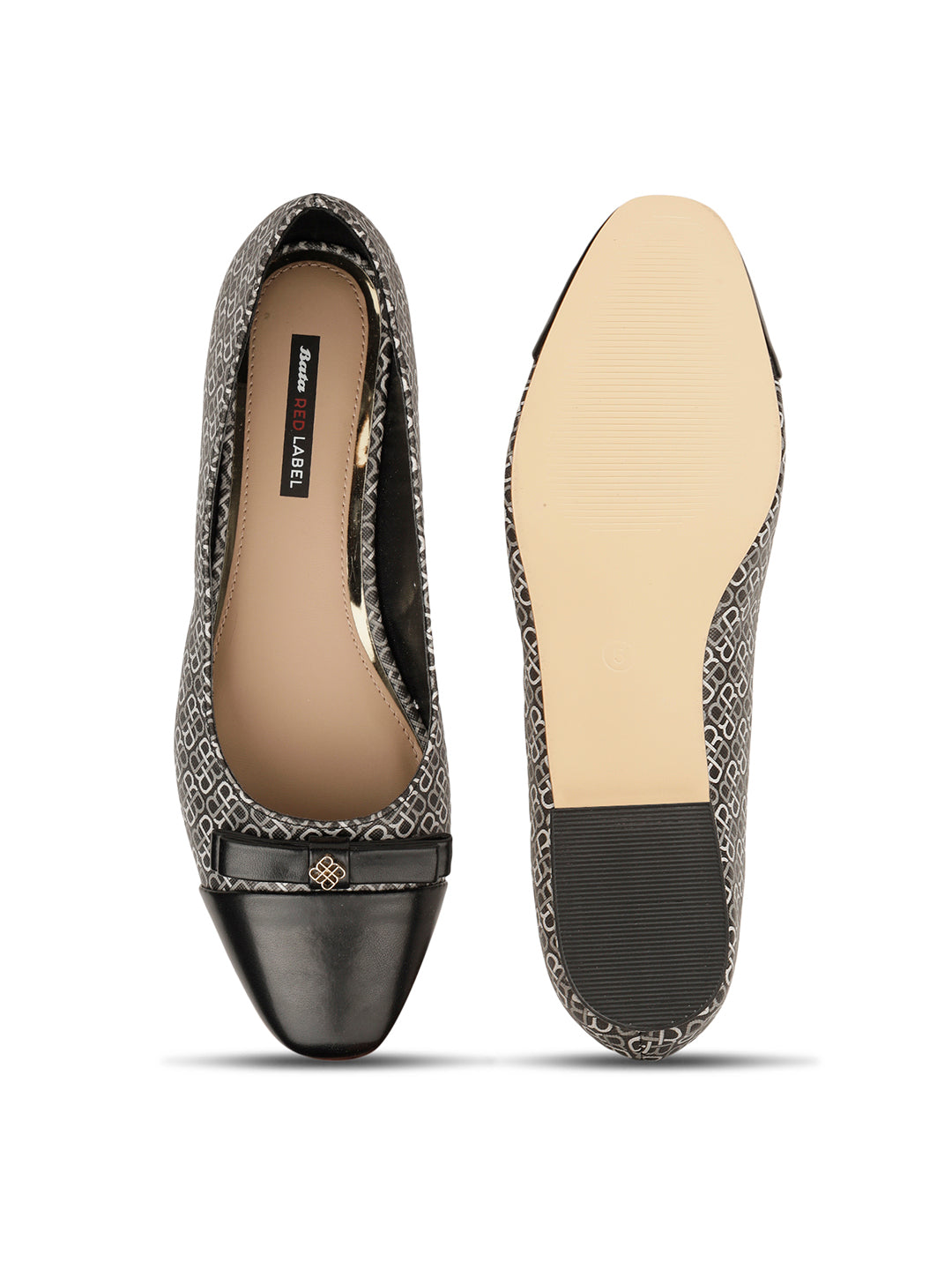 Bata Women Black Casual Ballet Flat - Black - View 4