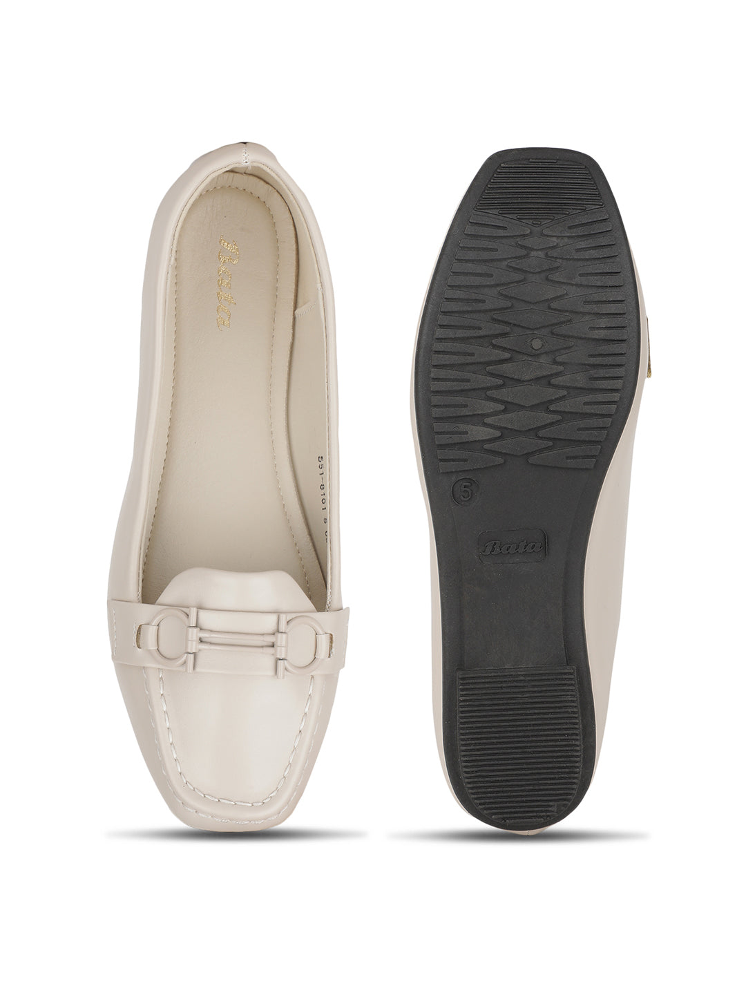 Bata Women Beige Casual Ballet Flat - Beige - View 4