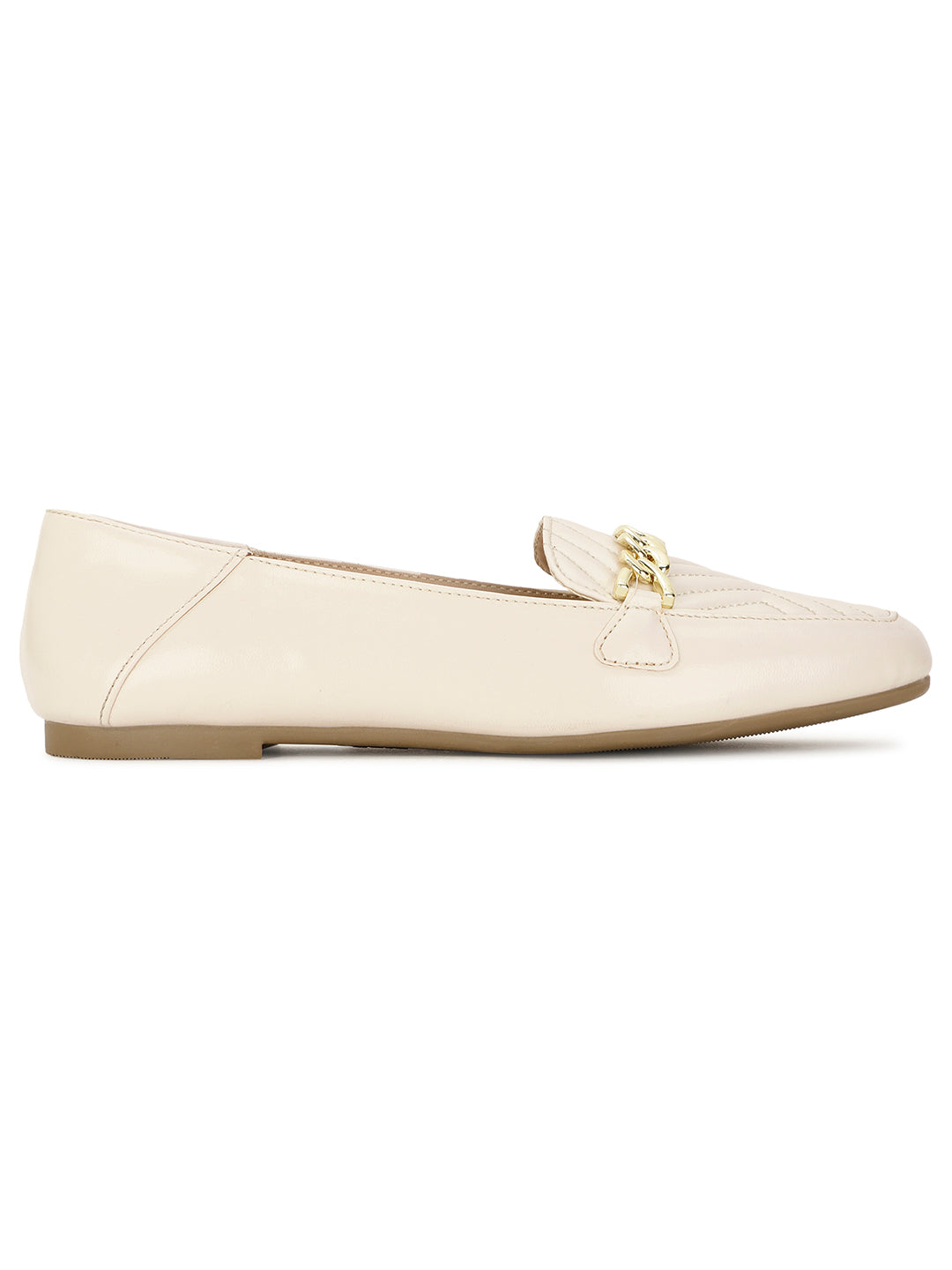 Bata Women Beige Casual Slip-on Loafers - Beige - View 2