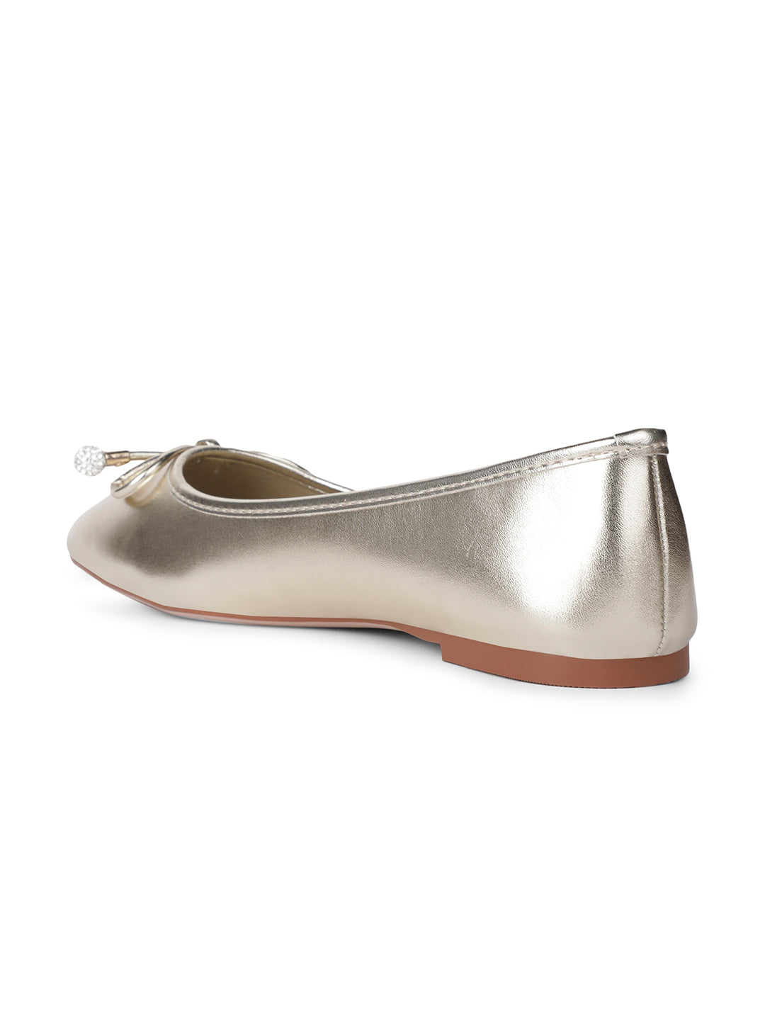 Nine West Women Casual Ballet Flat - Gold - View 3