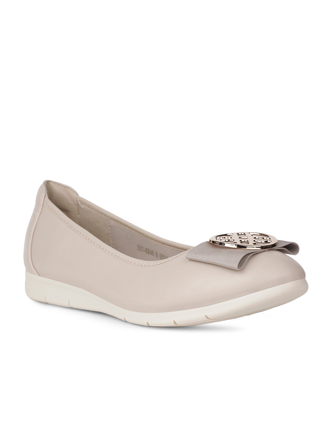 Bata Comfit Women Beige Casual Ballet Flat - Beige - View 1