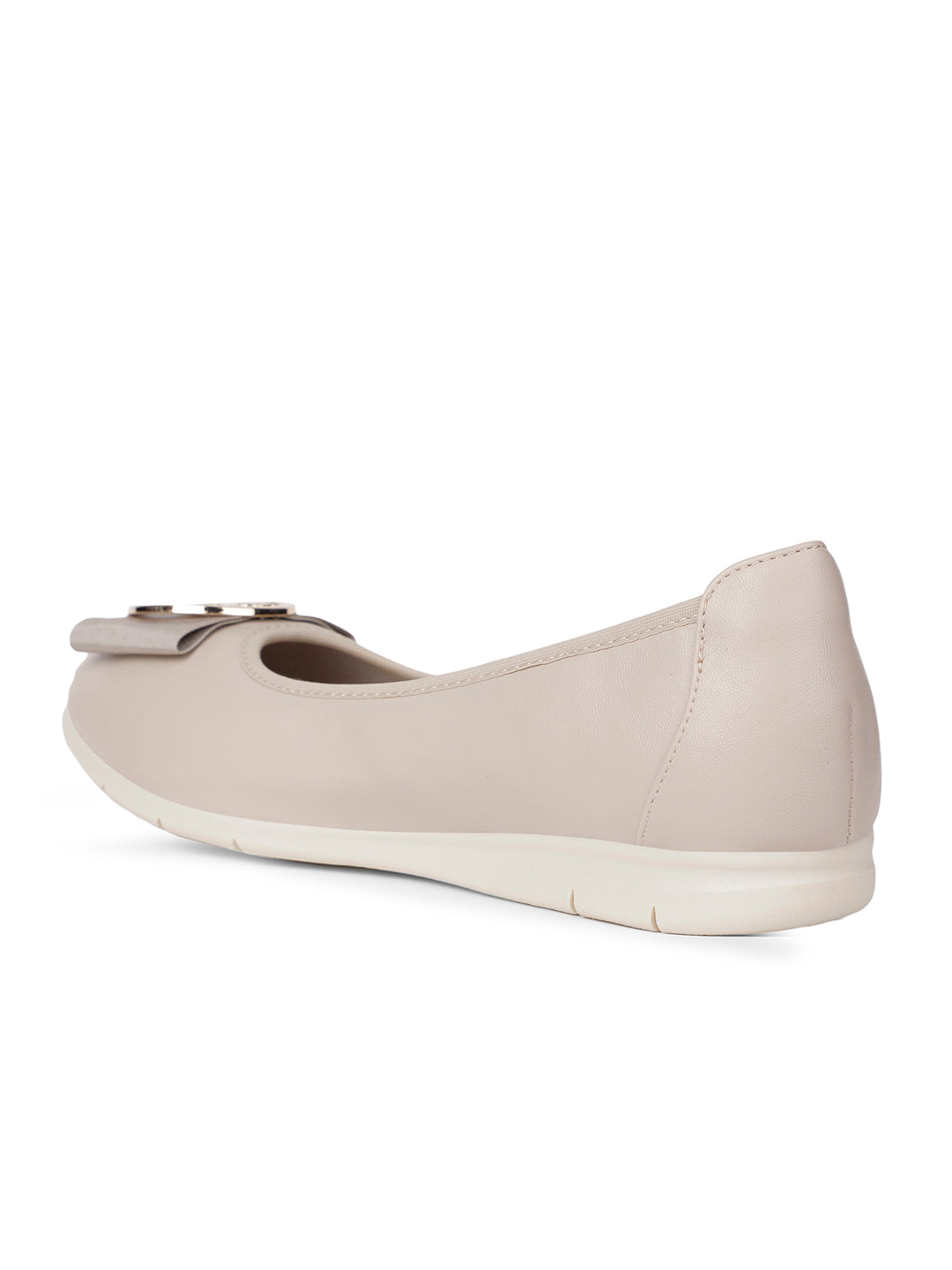 Bata Comfit Women Beige Casual Ballet Flat - Beige - View 3