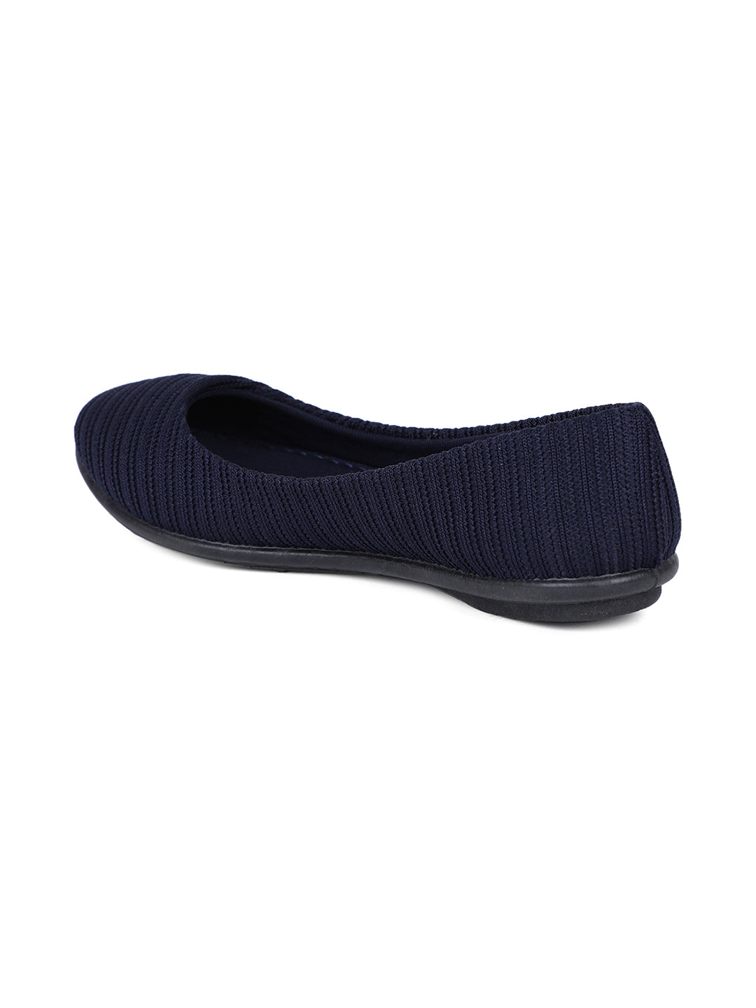 Bata Women's Navy Flat Ballerina Shoes - Navy