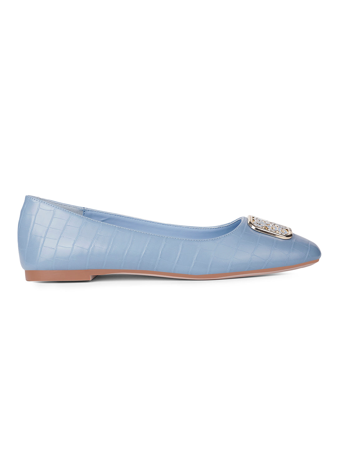 Nine West Women Casual Ballet Flat - Light Blue - View 2