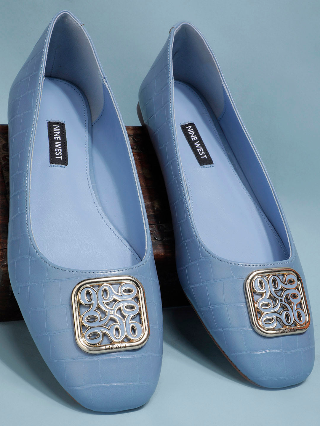 Nine West Women Casual Ballet Flat - Light Blue - View 6